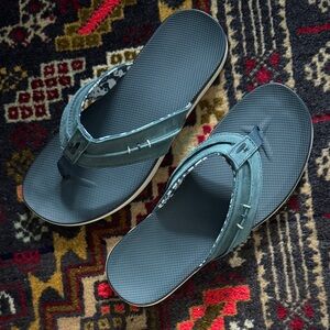 Johnnie-O blue leather sandals